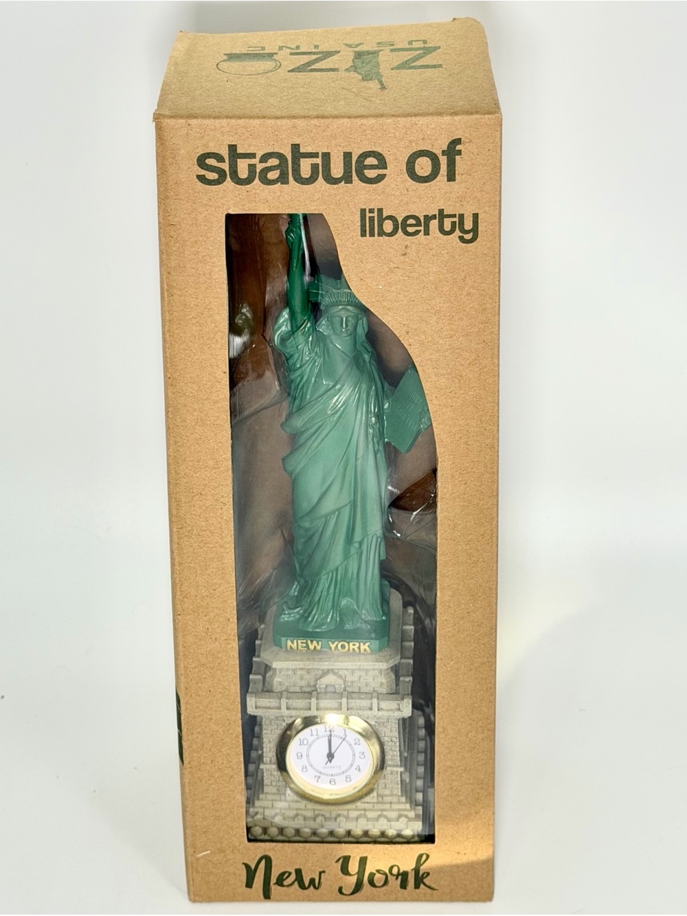 ZIZO Statue of Liberty Replica Clock (8-Inch) – NYC Souvenir Figurine